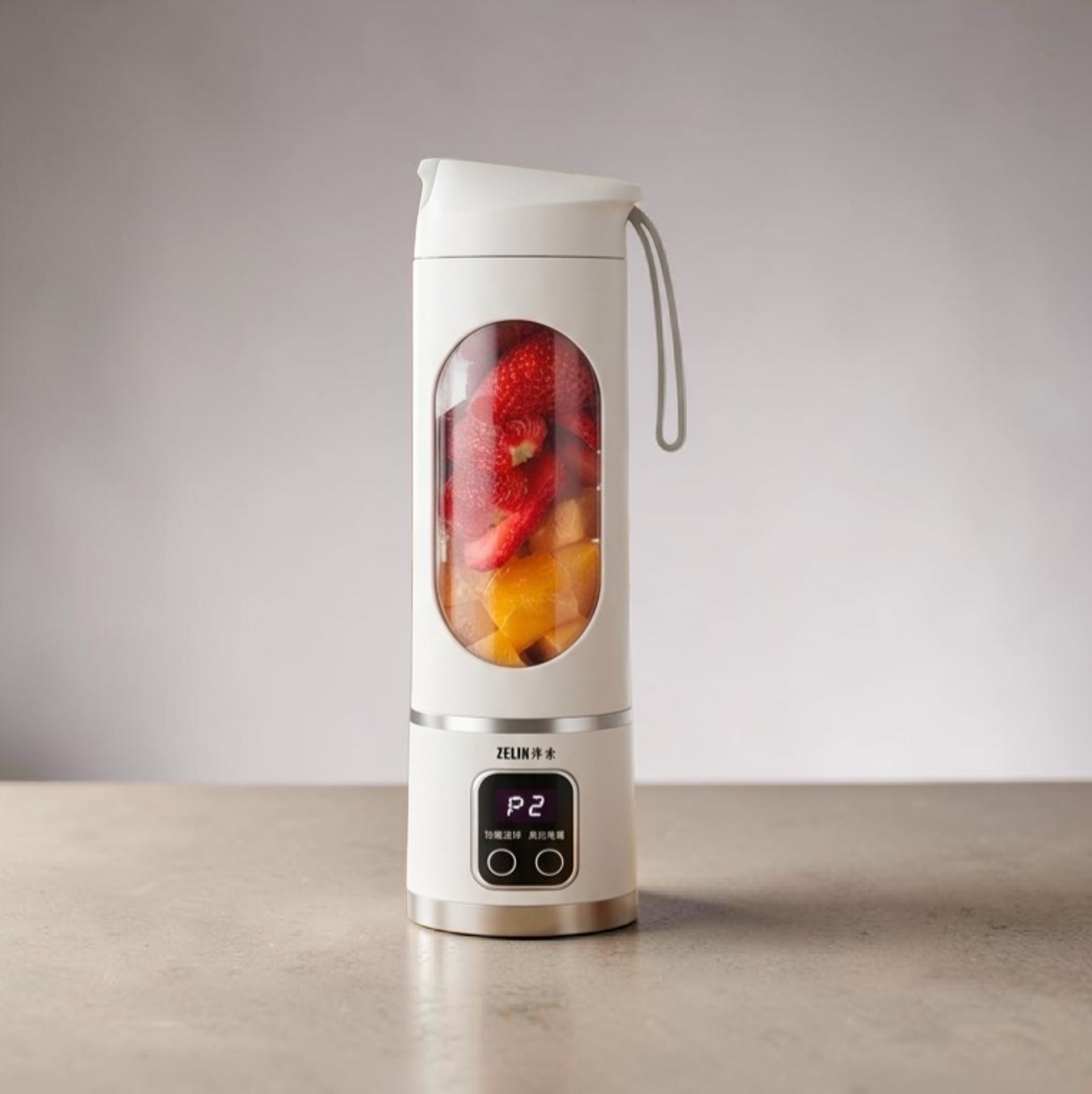 شیکر و اسموتی ساز شارژی HS-860 اورجینال | مخلوط کن 12 تیغه برقی قابل حمل برای اسموتی و پروتئین شیک