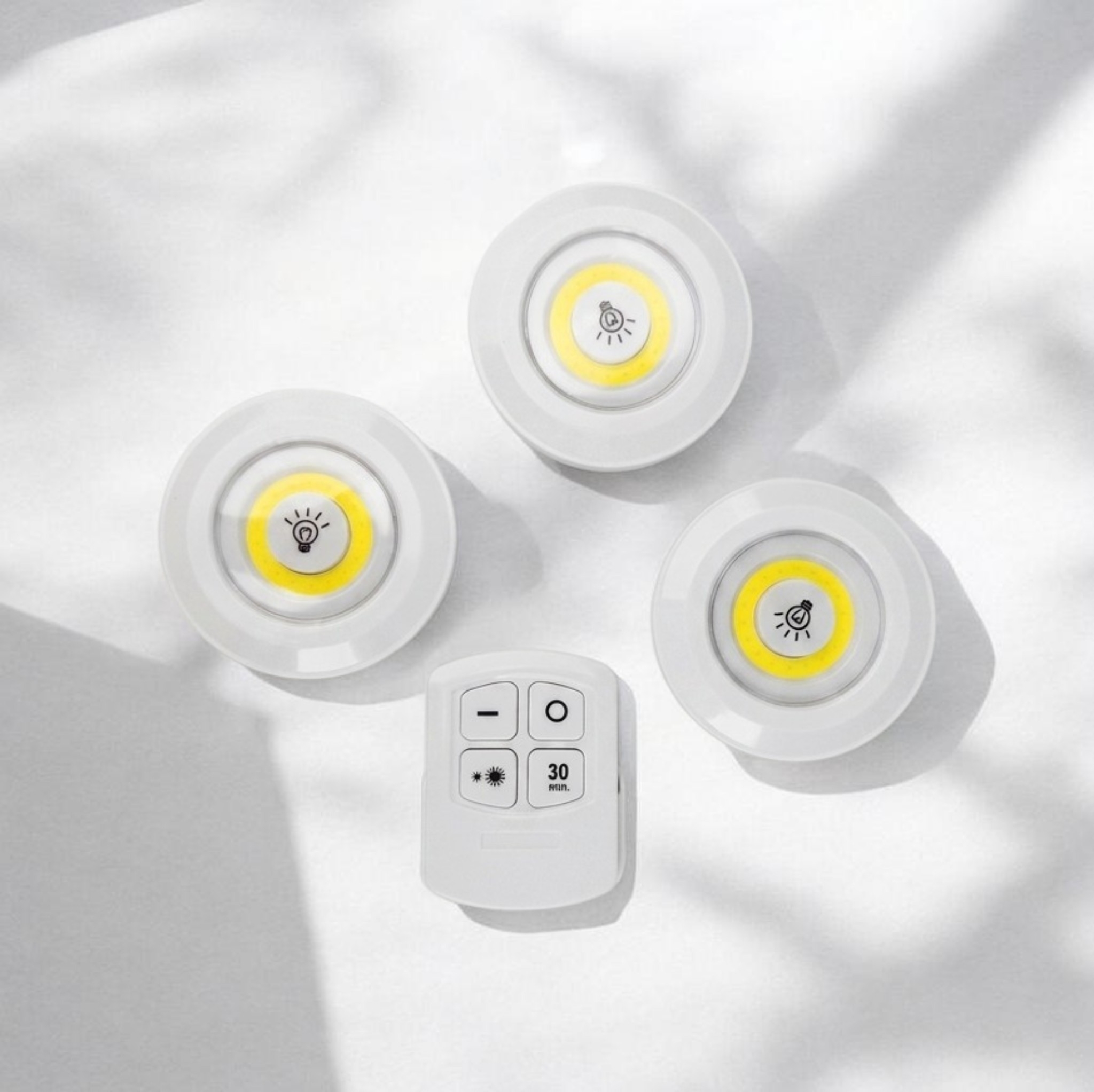 چراغ زیر کابینتی ریموت دار اورجینال 3in1 بسته 3 عددی
