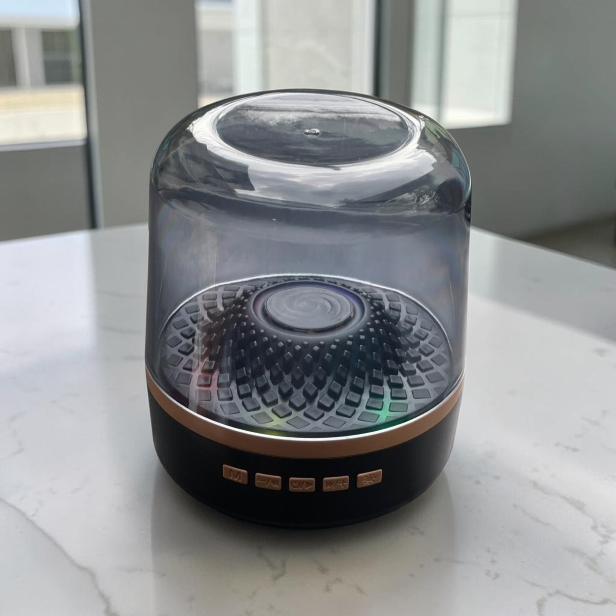 اسپیکر بلوتوثی چراغ دار مدل بیگ دایموند BIG DIAMOND با نور LED