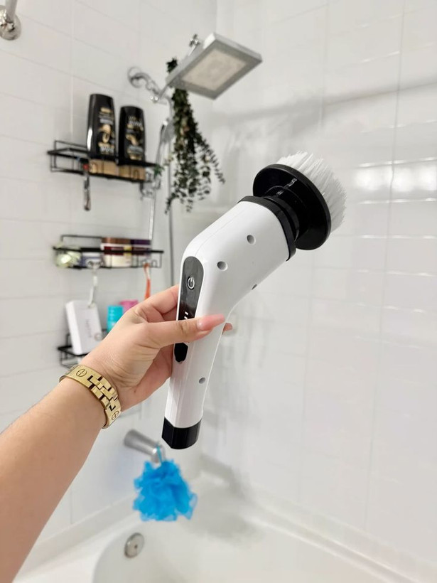 براش شستشو برقی شارژی 25 وات JY-6010 اورجینال | 9 سری کاربردی برای سینک، حمام، ماشین و سطوح مختلف