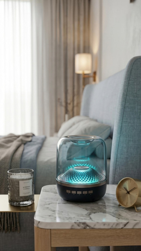 اسپیکر بلوتوثی چراغ دار مدل بیگ دایموند BIG DIAMOND با نور LED